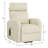 Ricardo Beige Synthetic Leather Power Motion Recliner W/Lift