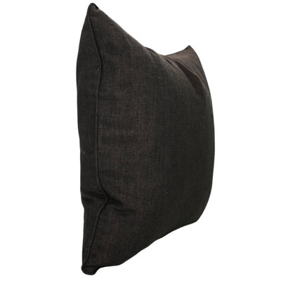 Fabdivine Handmade Solid Cushion Cover – Modern Home Décor, Dark Brown