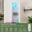 75'' Tall Storage Cabinet with Led Light & Wine Grid