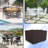 Covers & all Outdoor Square Table & Chair Set Cover, 1000D PVC-Coated Heavy Duty Waterproof Patio Furniture Cover, UV & Tear-Resistant with Air Vents & Drawstrings-2092408991-2092408978
