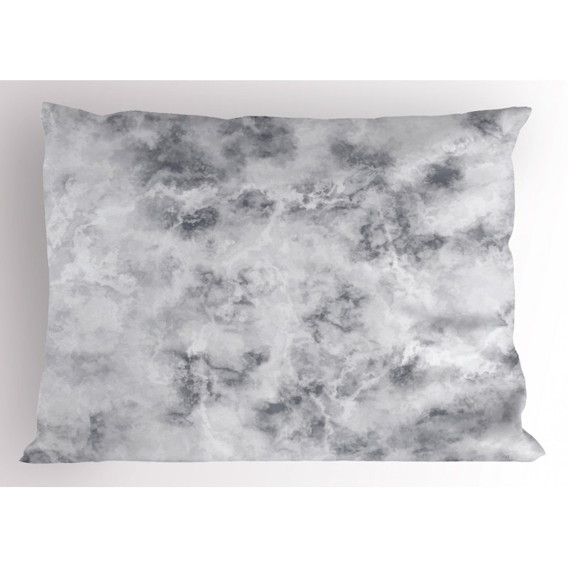 Marble Polyester Abstract Sham Set, Twin
