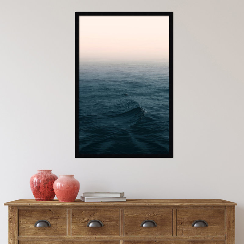 Ocean by Ian Winstanley, 22" W x 33" H, Black