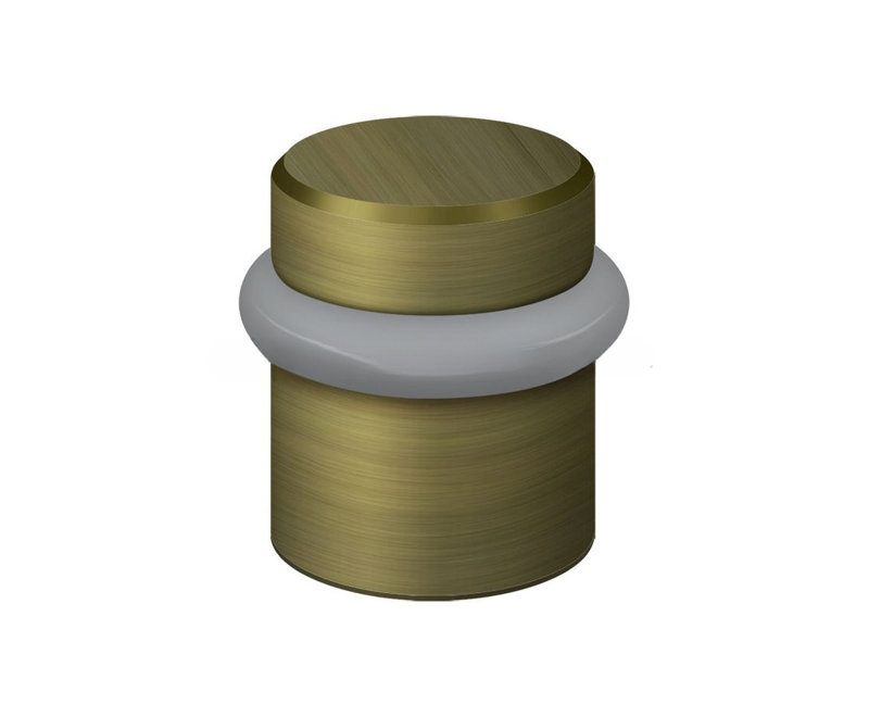 Deltana UFB4505U5 Round Universal Floor Bumper 1-1/2", Solid Brass in Antique Brass