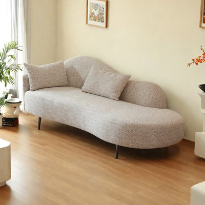 Simple Bedroom Cotton-Linen Indoor Chaise Lounges