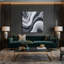 Abstrait art fluide sur toile gris 87-373798872