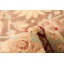 Tapis décoratif en laine de conception unique noué à la main New Age 8 pi 11 po x 12 pi 3 po Denotra en brun/Ivoire