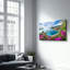 Élégante peinture murale en verre trempé de 13,8 po x 21,7 po | 100% verre trempé, épaisseur: 0,16 pouce | Imprimé UV pour des couleurs éclatantes | Parfait pour la décoration intérieure, le salon et les espaces de bureau