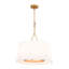 Luminaire suspendu cylindrique en tissu 6 lumières