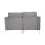 Canapé modulaire à deux places en velours côtelé gris Corduroy, assise douce et relaxante, installation simple, structure, coussin gris, confortable, facile à assembler avec les outils de quincaillerie d'installation, structure-1488623293