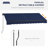 Outsunny Polyester Cover Retractable Patio Awning-112964798-112964795-96861868