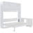 White Queen Size Wall Bed With Hydraulic Mechanism, Desk, And Storage For Bedroom, 600 Lbs Capacity Bed, Color, Storage, Weight Support