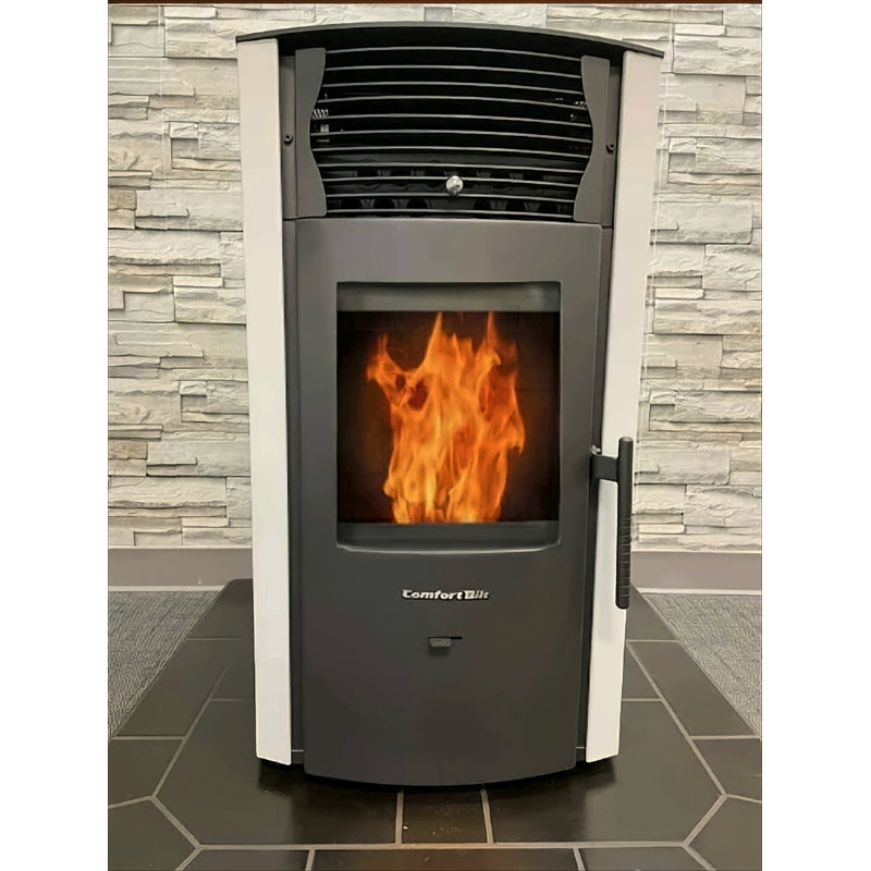 2200 Square Feet Direct Vent Freestanding Wood Pellets Stove with Blower and with Adjustable Thermostat