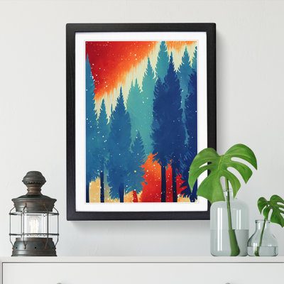Winter Forest Splash - Single Picture Frame Painting