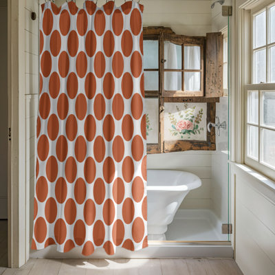 Orange Specks - Rideau de douche Premium