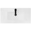 Lavabo de salle de bain rectangulaire encastrable 36 po avec robinet monotrou 36 po