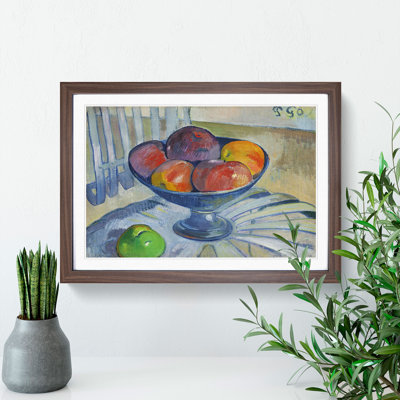 Fruit Dish on a Garden Chair by Paul Gauguin - Picture Frame Painting