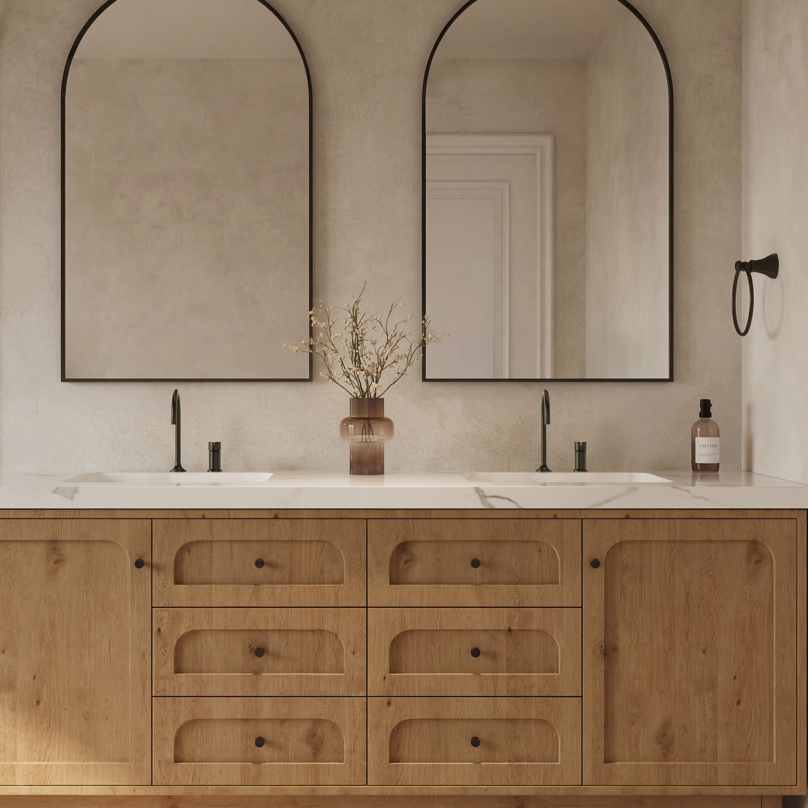 Single-Handle Bathroom Faucet with Drain, Matte Black