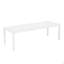 Grande table de salle à manger rectangulaire blanche de 78 po pour meubles de salle à manger moderne de 6 à 8 personnes (table seulement)