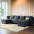 Wide Reversible Modular Sofa & Chaise with Ottoman-1758796704