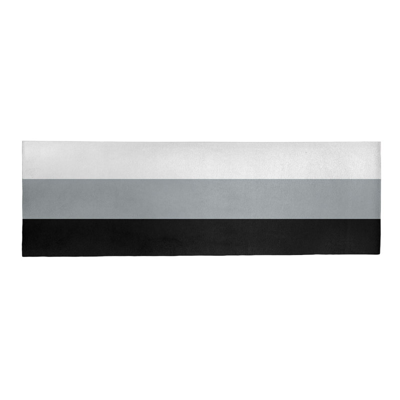 Tapis noir/gris/blanc à tissé plat Baltimore, Tapis de couloir 2 pi 6 po x 8 pi