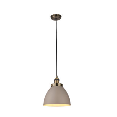 Ziemer 1 - Light Brass Dome Pendant