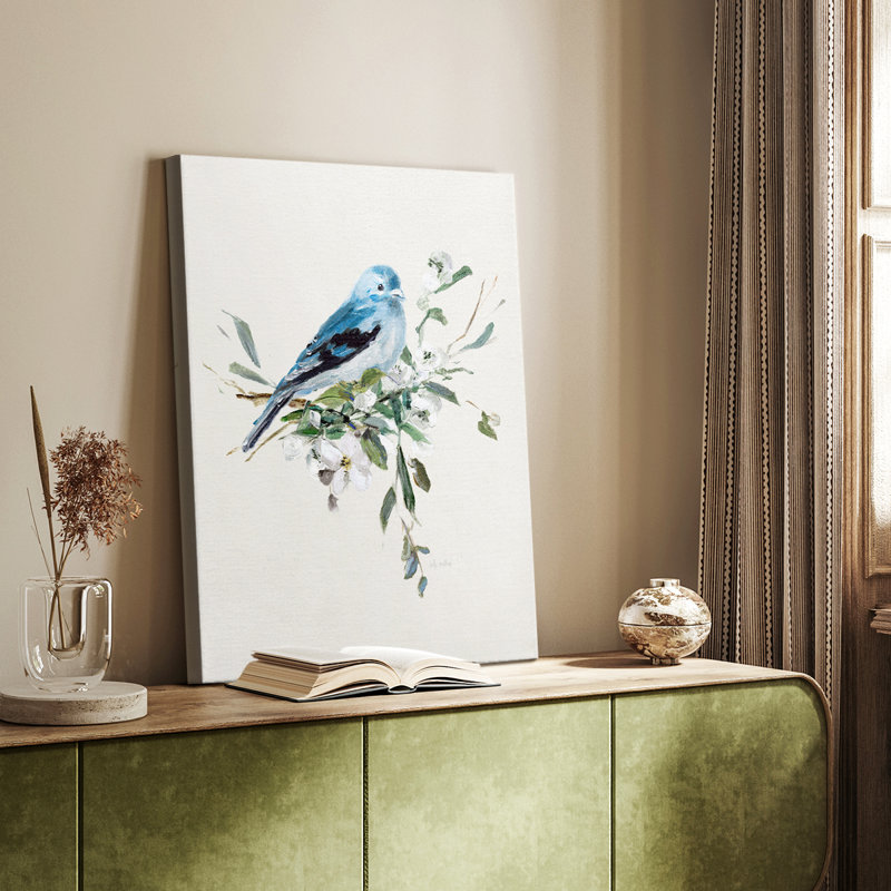 Bluebird Happy I - galerie sur mesure, H 27 po x l 18 po