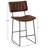 Andoche Faux Leather Iron Frame Upholstered Stool-66324908-118658269