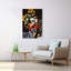 Flowers In A Vase Classic Colorful Abstract Sunflower Flower Landscape Wall Art Print by Pierre-Auguste Renoir - Wrapped Canvas Print-432864586