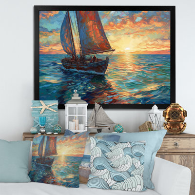 Sail Sail At Sea IV, reproduction d'art sur toile