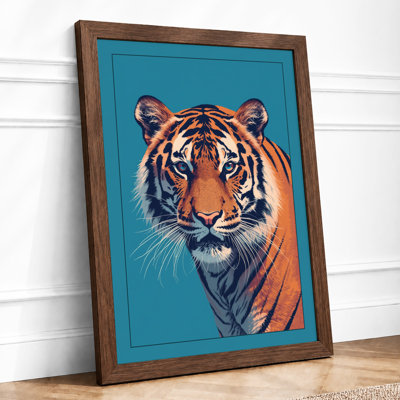 Tiger's Gaze Modern - Framed Print