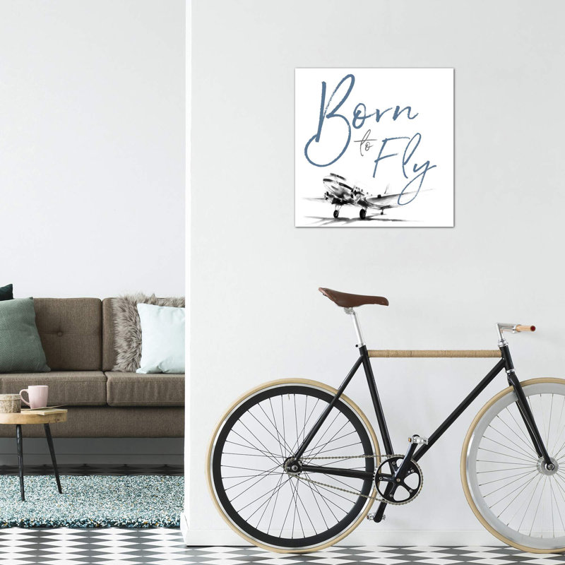 «Born to Fly» par Patricia Pinto - reproduction d'art, Toile tendue, Pas de tapis, H 48 po x l 48 po x 1,5 po