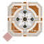 Décalcomanie octogonale vaudoise Zimer avec tacos 7-7 / 8 po X 7-7 / 8 po Carreau de porcelaine pour plancher et mur-112730114