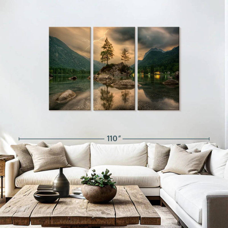 Alvord Magical Lakeside Mountain, H 48 po x l 74 po