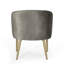 Fauteuil 27,5 po en velours capitonné-476791414
