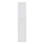 Lit escamotable double pleine grandeur avec tablettes, blanc