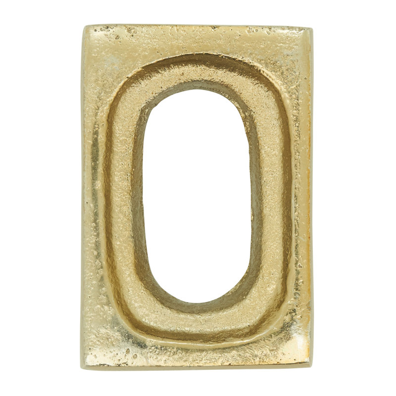 Gold Rectangular Metallic Napkin Rings Set of 4