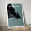 Honolulu City Map 1 Piece Wall Art-779205404