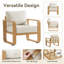 Fauteuil club d'extérieur en aluminium avec coussins-1176461685