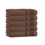  Ensemble de 5 serviettes de bain 100% coton