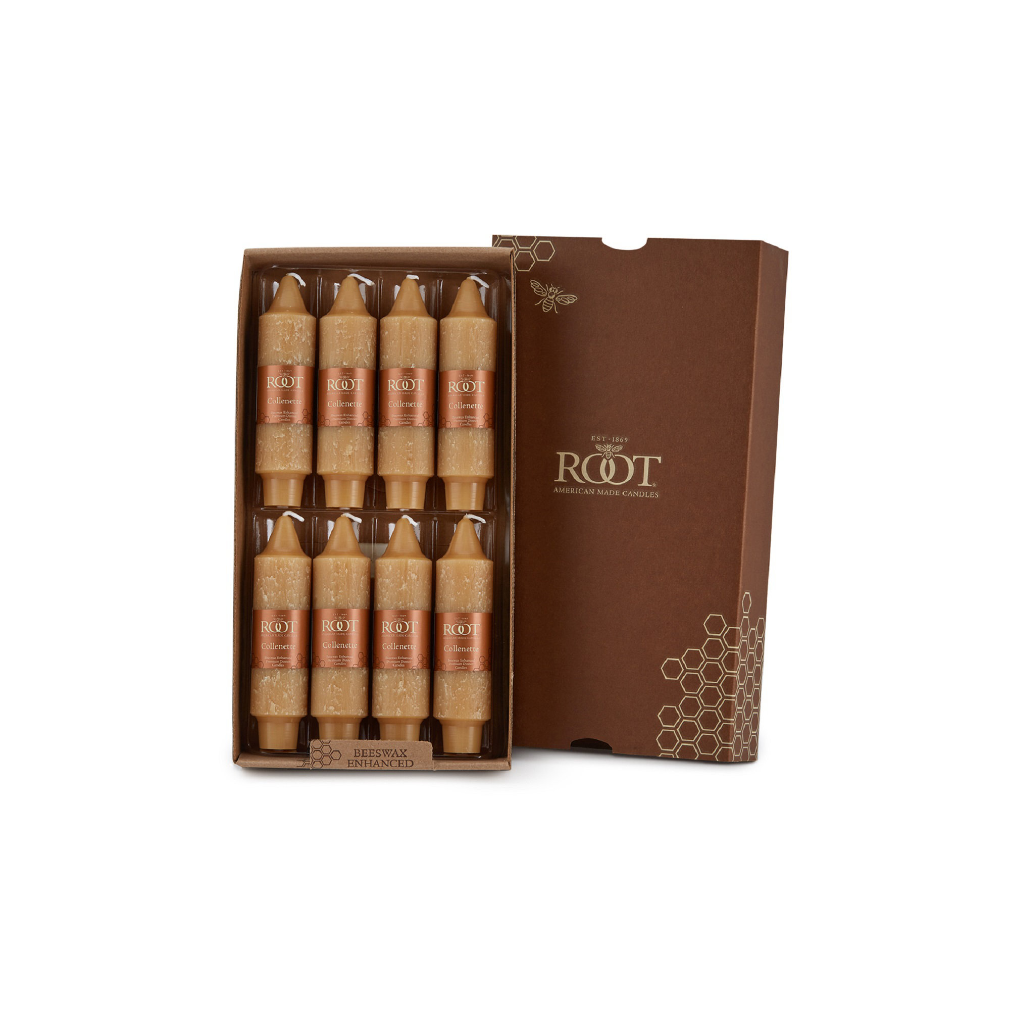 Unscented Taper Candle, Beeswax