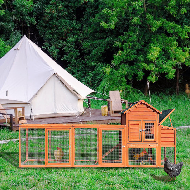 Grand poulailler en bois 122 ＂, Naturel