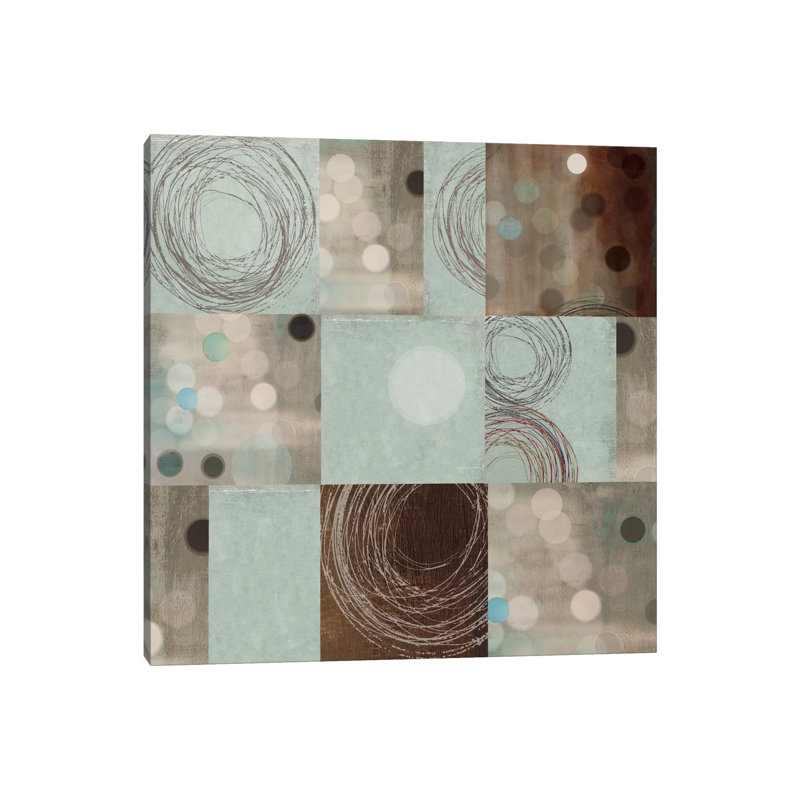 Dots and Swirls 1 Piece Wrapped Canvas Painting, 66.04 cm H x 66.04 cm W x 3.175 cm D