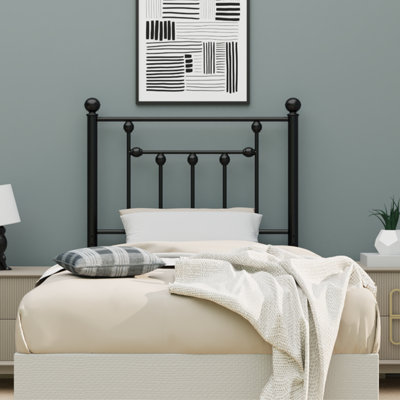 Victorian Black Headboard by August Grove