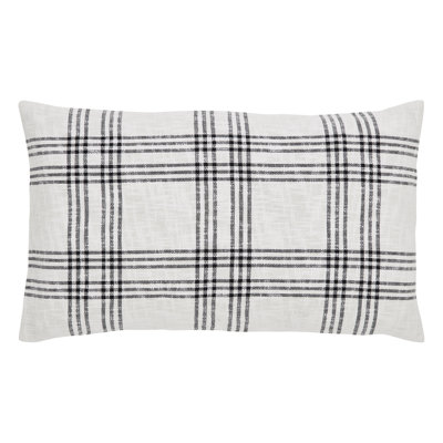 Cotton Blend Plaid Sham Set