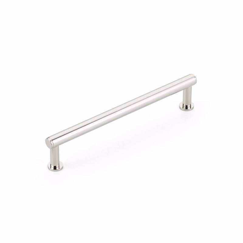 Poignée d'armoire Schaub, Nickel poli, 6"