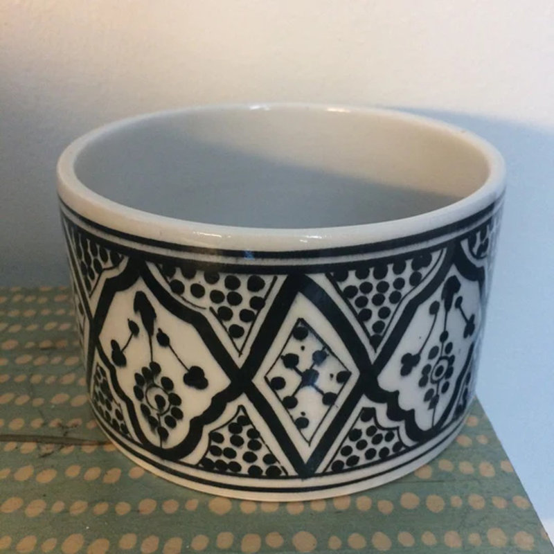 Handmade Ceramic Pot Planter, Black