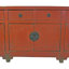 Buffet en bois d'orme massif à 6 tiroirs Asian Classic