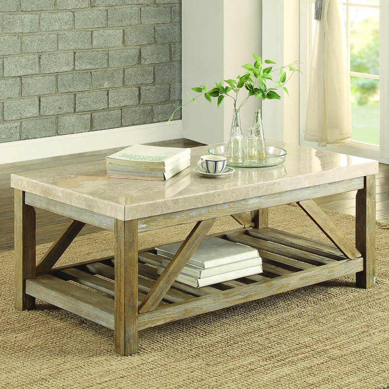 Bellas Marble Top Coffee Table