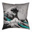 Katsushika Hokusai Leather/Suede Reversible Throw Pillow-2064058213-2131306346-2131306343