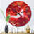 Red and White Marble Ripples - Modern Wall Clock-1577653605